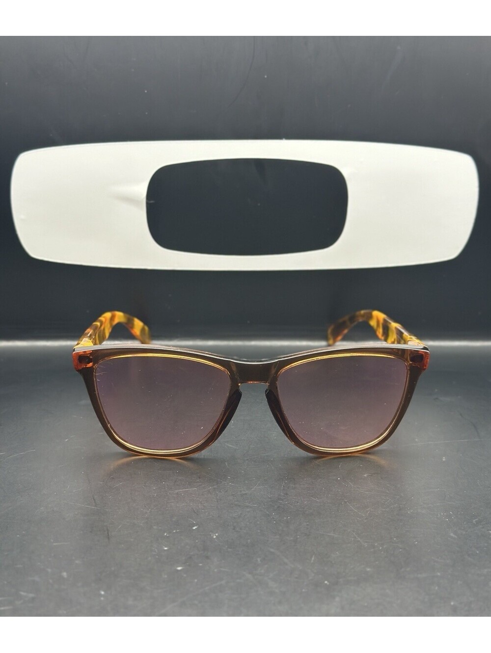 Oakley Frogskin Light Rootbeer/Acid Orange Tortoise w/Pink Iridium Lenses